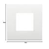Vimar 19642.74 Ark Classic 2-Module Cover Frame, Technopolymer, White view 2