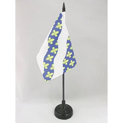 AZ FLAG Yvelines Department Table Flag 15 x 10 cm with Plastic Base