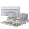50-Piece Mourning Set – Thank-You Sympathy Folded Cards with Envelopes, DIN Long, 21 x 19.8 cm, High-Gloss, Bianca Series view 1