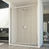 Idralite Young 2-Door Shower Door, 150 cm, H198, Textured Glass C view 1