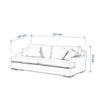 dekoria Replacement Cover for Göteborg Sofa, Beige-Pink view 2