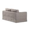 dekoria Replacement Cover for Karlstad 2-Seat Sofa, Beige-Gray view 2