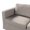 dekoria Replacement Cover for Karlstad 2-Seat Sofa, Beige-Gray view 3