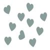 Miniblings 10 Iron-On Heart Patches, 25 mm, Turquoise Flock view 4