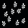 Miniblings 10 Smooth White Leaf Iron-On Appliqués, 28 mm view 1