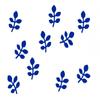 Miniblings 10 Smooth White Leaf Iron-On Appliqués, 28 mm view 2