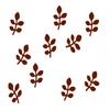 Miniblings 10 Smooth White Leaf Iron-On Appliqués, 28 mm view 4