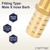 LTWFITTING Brass Fittings, 3/8" Male R Thread x 16 mm Hose Connection for Vehicle Fuel Systems and Air Conditioning, 25 Pieces view 3