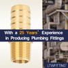 LTWFITTING Brass Fittings, 3/8" Male R Thread x 16 mm Hose Connection for Vehicle Fuel Systems and Air Conditioning, 25 Pieces view 4