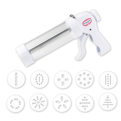 Dr. Oetker Cookie Press with 10 Interchangeable Discs