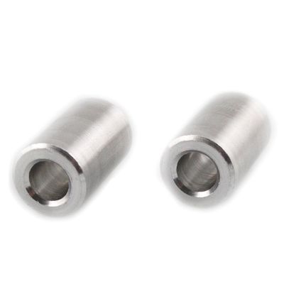 25 Aluminum Spacer Sleeves, 10 x 5.3 x 20 mm