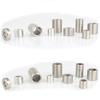 25 Aluminum Spacer Sleeves, 10 x 5.3 x 20 mm view 3