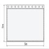 Dekomolton B1 Backdrop, White, 5 x 3 m view 2
