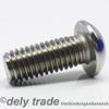 10 Button Head Screws M8 x 10/10 with Hex Socket, ISO 7380, A2 Stainless Steel view 2