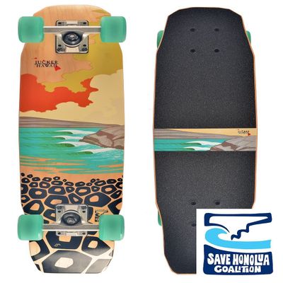 JUCKER HAWAII PONO KICK Skateboard | City Cruiser | Wooden Mini Cruiser | Kids & Adults | Mini Longboard | WOODYBOARD | Complete Board