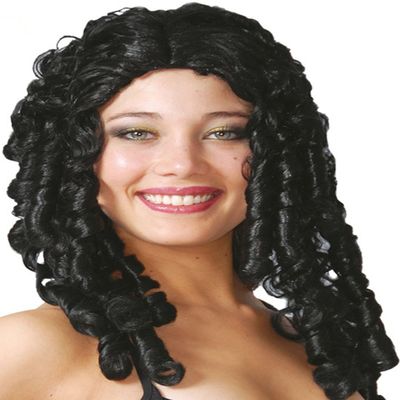 Guirca Fiestas GUI4333 - Long Black Corkscrew Wig