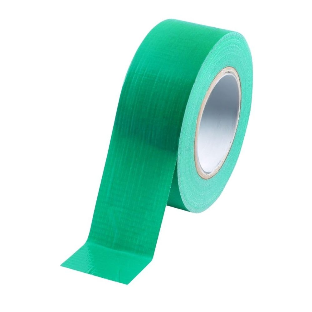 BONUS Eurotech 1BC12.76.0050/050A# Standard Duct Tape, Synthetic Rubber Adhesive, LDPE Film with PET Fabric, 50 m x 50 mm x 0.17 mm, Green