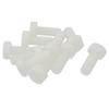 sourcing map 10-Pack M10 x 25 mm Hex Head Nylon Plastic Screws view 1