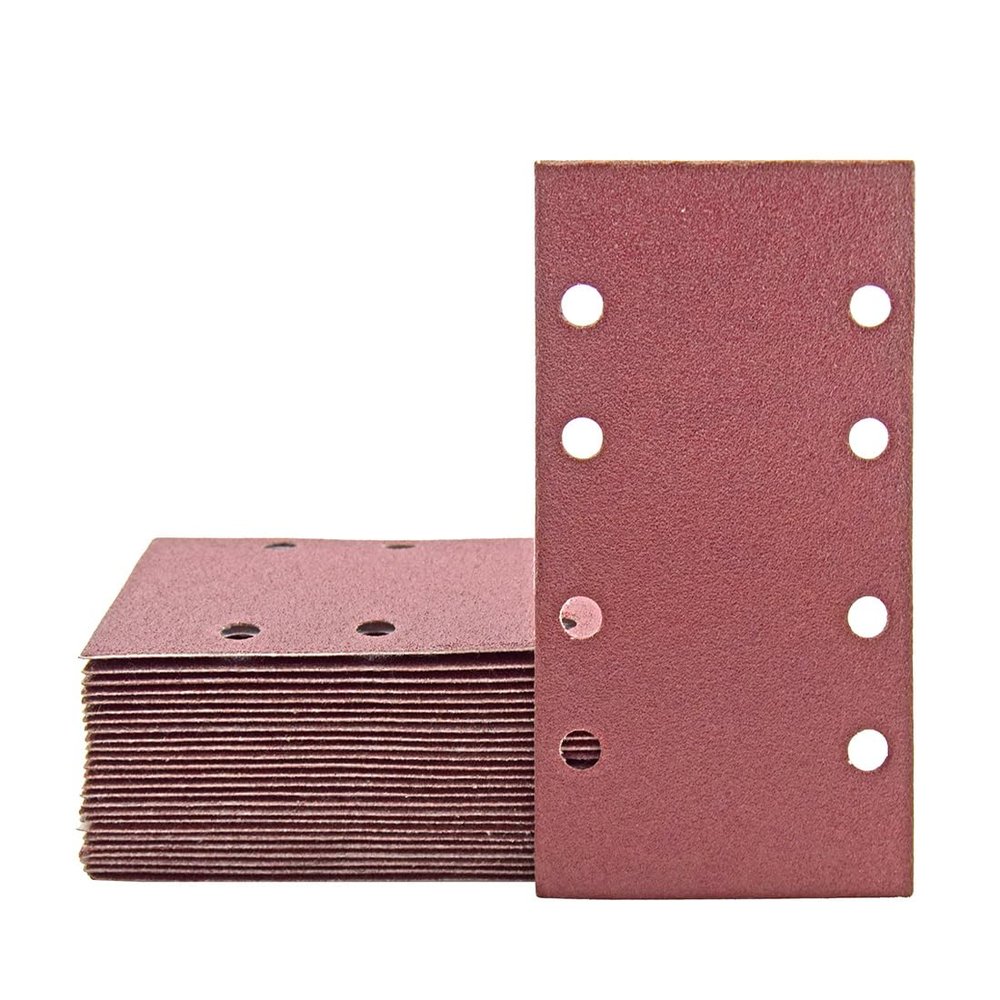 MioTools Fox Sanding Sheets 186 x 93 mm, 8-Hole (50-Piece), K120