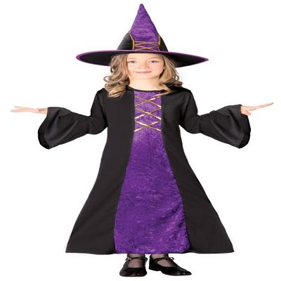 FIESTAS GUIRCA Purple Witch Costume for Girls
