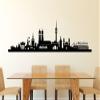 Wandtattoo-Günstig Wall Decal Munich Skyline, Orange, 180 x 50 cm view 4