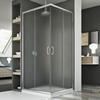 Idralite Junior Shower Enclosure 120 x 70 cm, H185, Textured Glass view 1