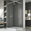 Idralite Junior Shower Enclosure 120 x 70 cm, H185, Textured Glass view 3
