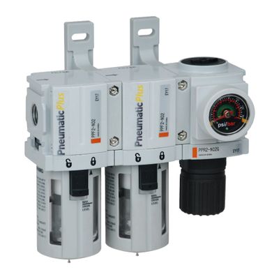PneumaticPlus PPC2C-N02G Mini Three-Stage Air Drying System, 1/4 in NPT
