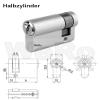 Lock Cylinder for Keyed-Alike Set, Combinable Lengths, Half Cylinder A: 60 mm B: 10 mm view 2