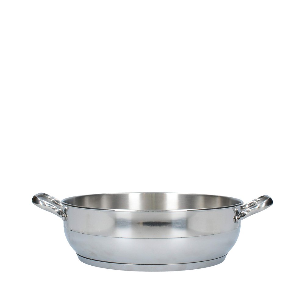 Lagostina 10740031728 28 cm Stainless Steel Half-Round Casserole, Gray