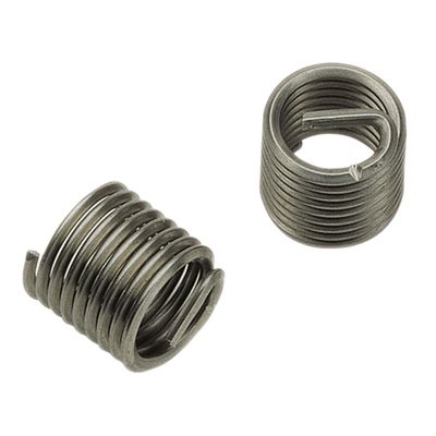 Völkel 07217 Thread Inserts, Type S, Free-Running, DIN 8140, Stainless Steel, 10 x 1.0, 1.0 D