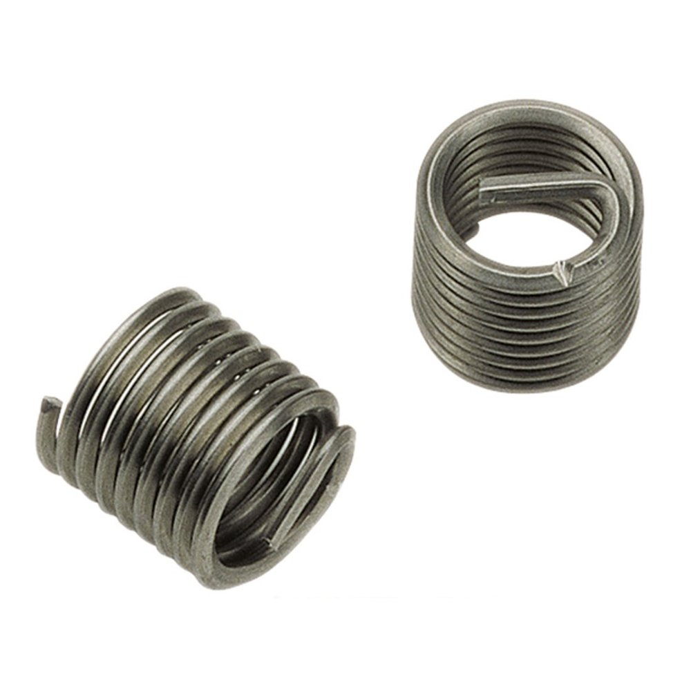 Völkel 07217 Thread Inserts, Type S, Free-Running, DIN 8140, Stainless Steel, 10 x 1.0, 1.0 D
