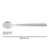 Arcos Toscana 18/10 Stainless Steel Teaspoon, Monoblock, 220 mm view 2
