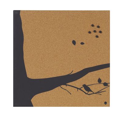 Bi-Silque SF751265397 Swallow Memo Board, Frameless, Black Cork