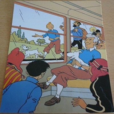 Postcard, Tintin Design, 10 x 15 cm