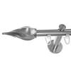 BASIT Internal-Track Curtain Rod, Stainless Steel Look, 16 mm, 160 cm, H70 view 1