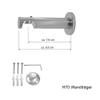 BASIT Internal-Track Curtain Rod, Stainless Steel Look, 16 mm, 160 cm, H70 view 2