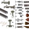 BASIT Internal-Track Curtain Rod, Stainless Steel Look, 16 mm, 160 cm, H70 view 3