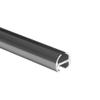 BASIT 16 mm Single-Track Curtain Rod, Stainless Steel Look, 600 cm, Wall-Mounted H70 view 3