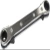 Flat Ratcheting Box-End Wrench 3/8–7/16 in view 1