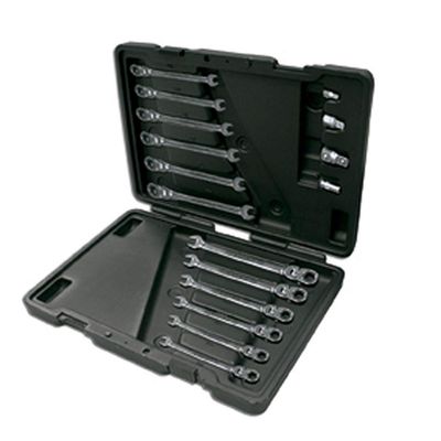 12-Piece Mastergear Articulated Wrench Set with Adapters