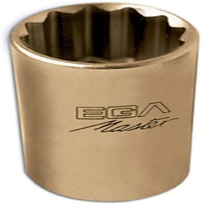3/8" 12 mm Long-Reach Non-Sparking Socket, Al-Bronze, 12-Point