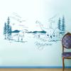 Dinosaur T-Rex Prehistoric Landscape Wall Decal M1595 – Lilac, M (100 x 50 cm) view 2