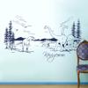 Dinosaur T-Rex Prehistoric Landscape Wall Decal M1595 – Lilac, M (100 x 50 cm) view 3