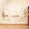 Dinosaur T-Rex Prehistoric Landscape Wall Decal M1595 – Lilac, M (100 x 50 cm) view 4