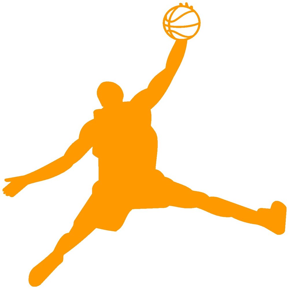 Samunshi Basketball Player Wall Decal 767, 76 x 80 cm, Golden Yellow