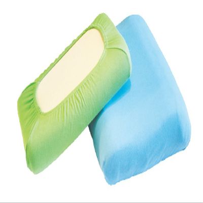 Dukal Neck Support Pillow Cover, 30–35 x 50 cm, Double Jersey, 100% Cotton, White