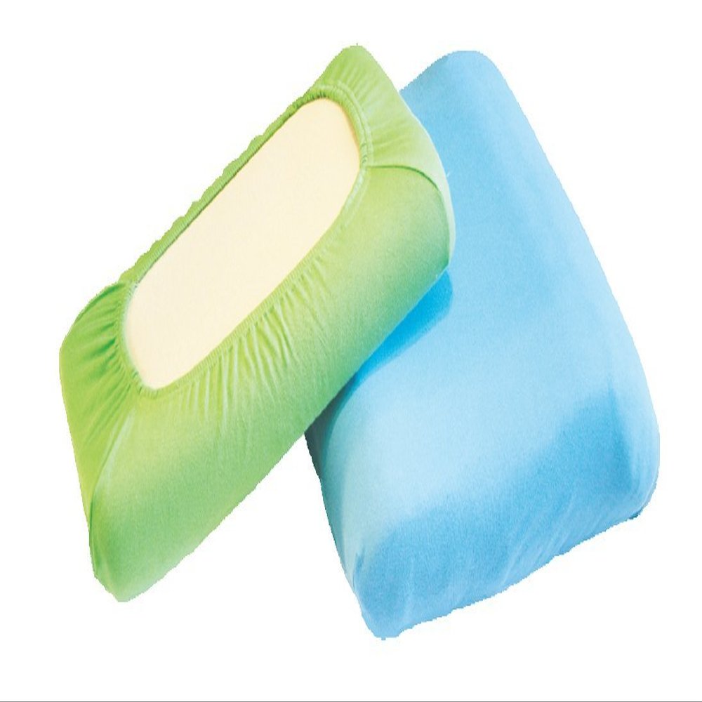Dukal Neck Support Pillow Cover, 30–35 x 50 cm, Double Jersey, 100% Cotton, White