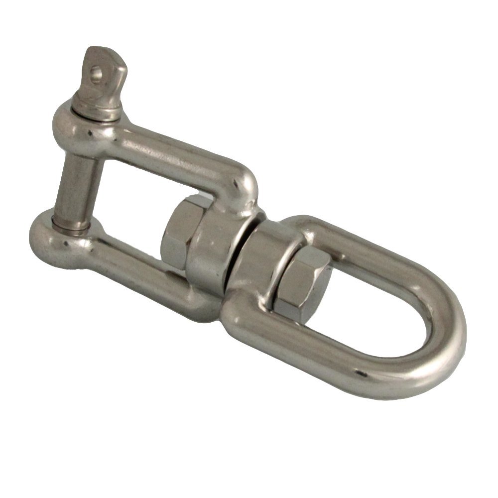 1 pc. Swivel Eye-to-Fork Shackle, 5 x 60 mm, A4 Stainless Steel