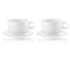 Guzzini Gocce Set of 2 Breakfast Cups with Saucers, Transparent, 480 cc, 34.5 x 23 x H12.5 cm, 27750000 view 1